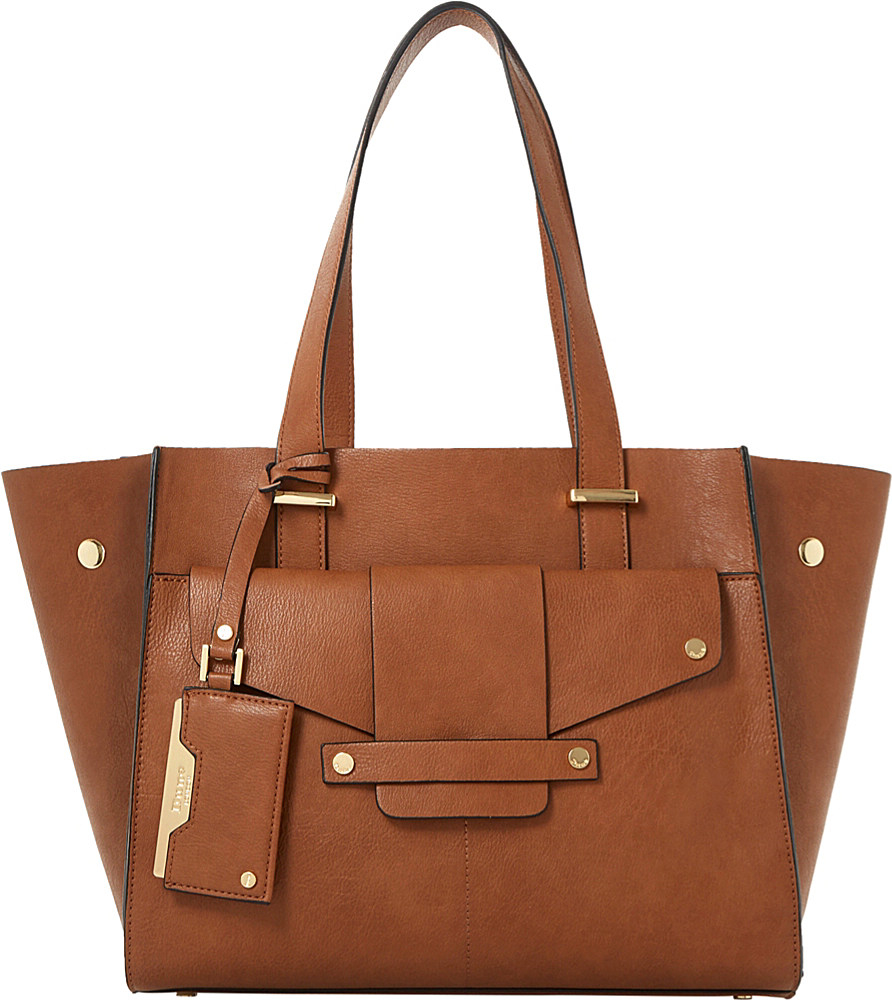 tan leather shopper bag